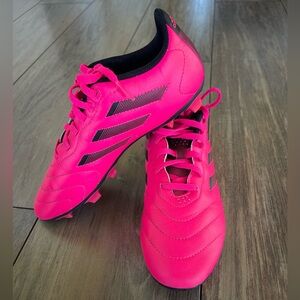 Adidas Goletto VIII FG Junior soccer cleats vibrant pink and black size US 5